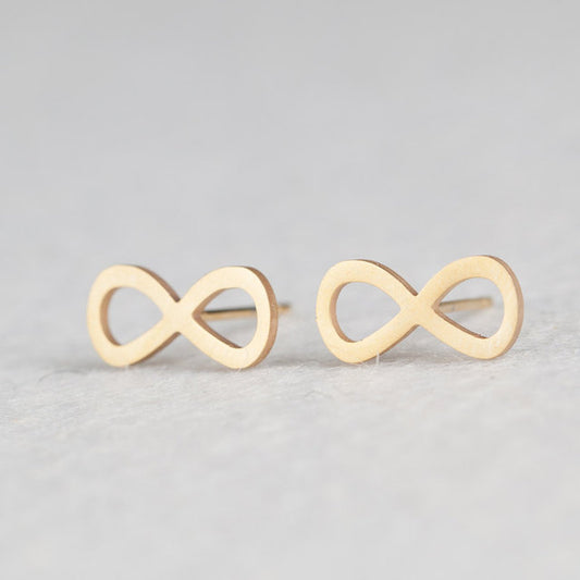 Infinity Earrings in gold color