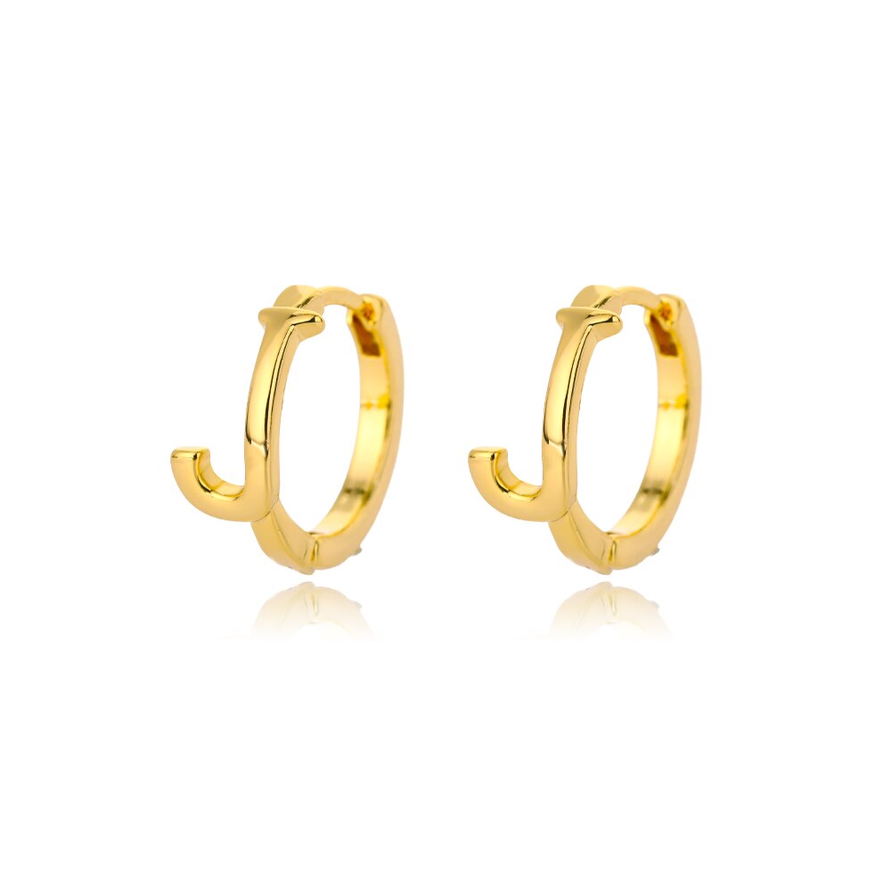 Letter Earrings J