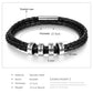 Braided Leather Men Bracelet with specification