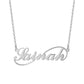 Infinity Name Necklace in silver color