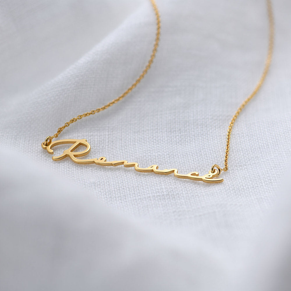 Romance Nameplate Necklaces