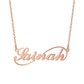 Infinity Name Necklace in rose gold color