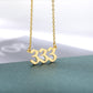 333 Angel Number Necklace