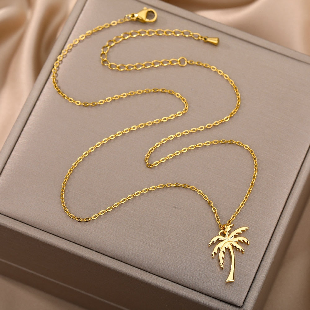 Palm Tree Necklace