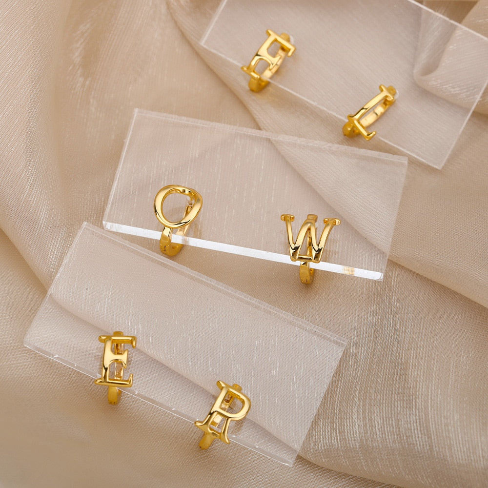 Letter Earrings mismatched with difrent letters