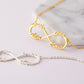 Four Names Necklaces in  gold and silver colors