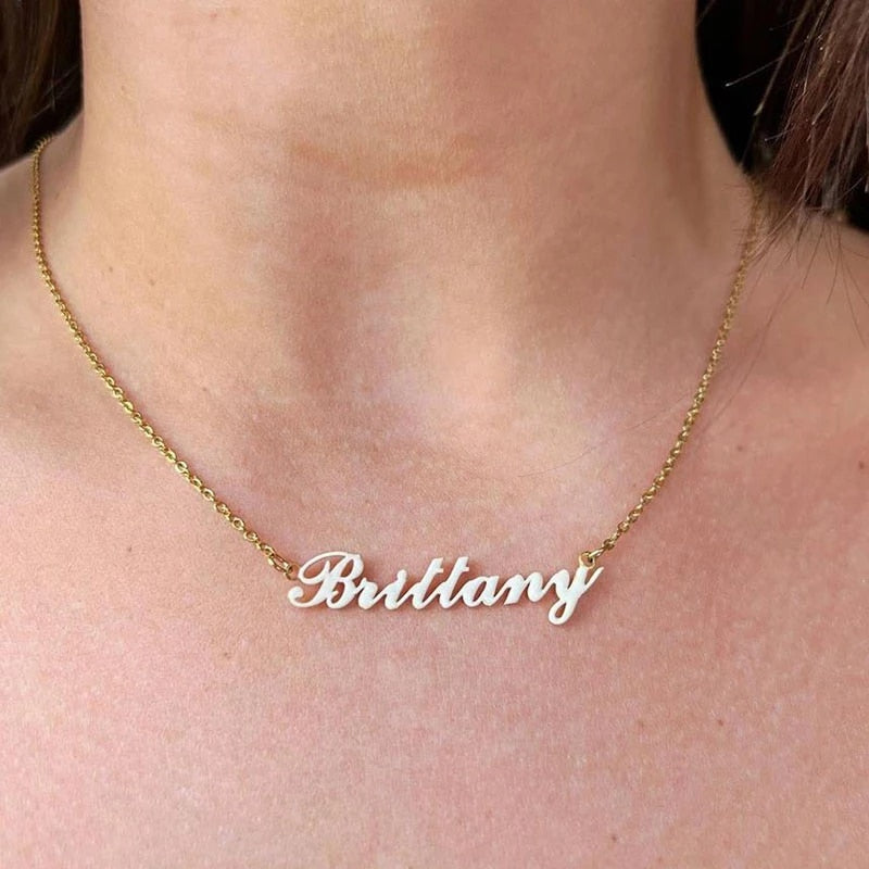 Name Necklace Brittany