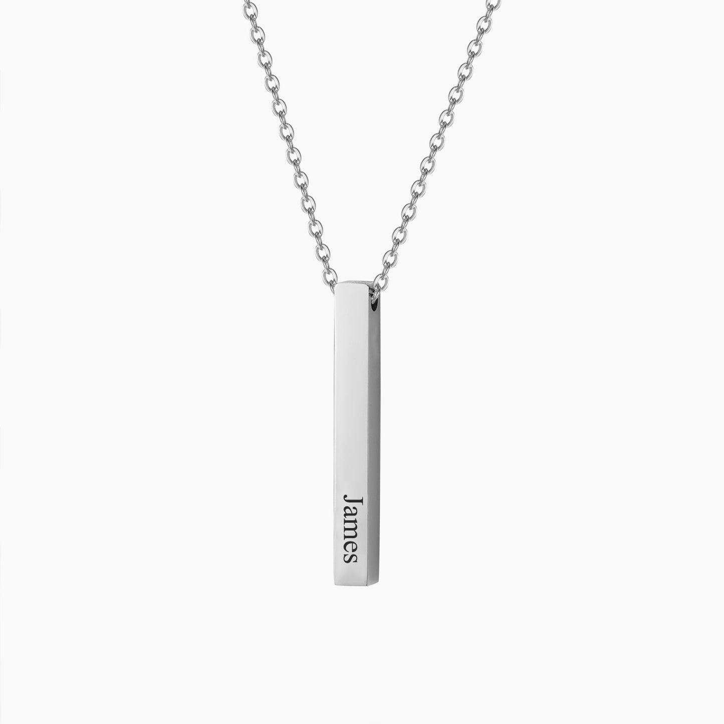 Engraved Bar Necklace