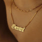 Gothic Name Necklace "Gemini"