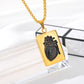 Puzzle Heart Necklace Set (gold color)