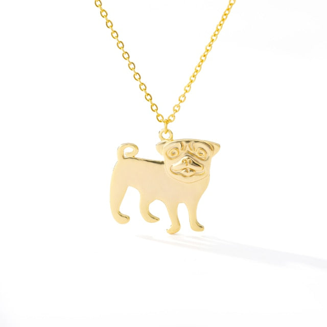 Pug-Shaped Pendant